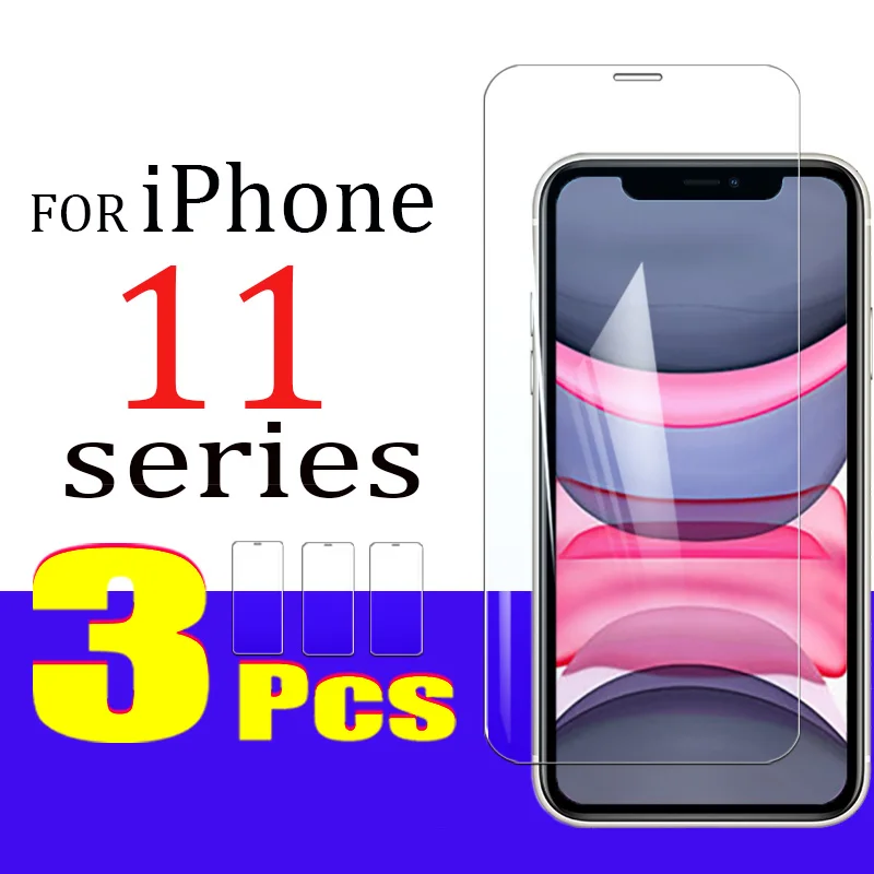 Защитное стекло promax для iphone 11 pro max i phone 11pro pro11 11max proMax 3 шт. защита экрана из