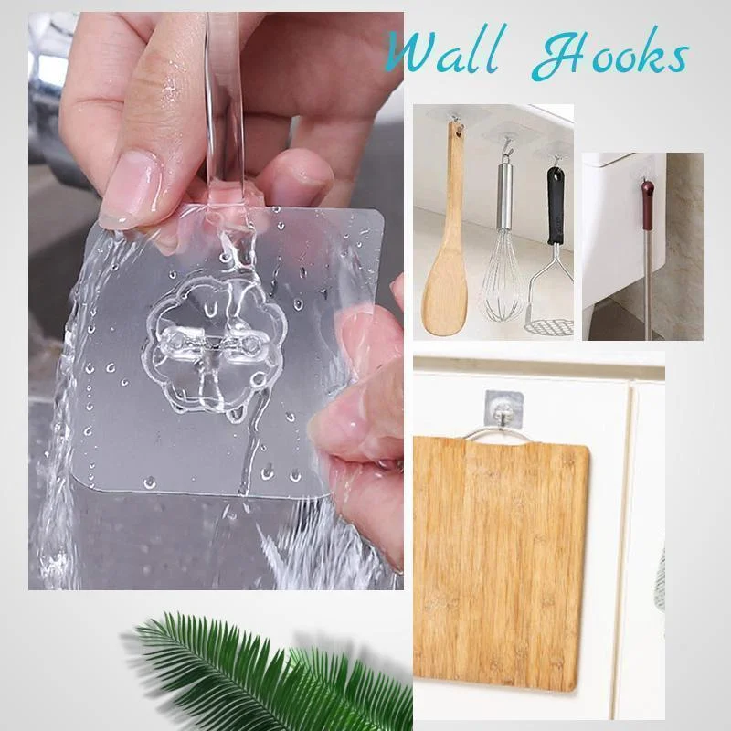 

Multi-Purpose Hooks 6x6cm Self Adhesive Wall Hooks Hanger Heavy Load Hook Holder Rack Sticking Sucker for House Kitchen Bathroom