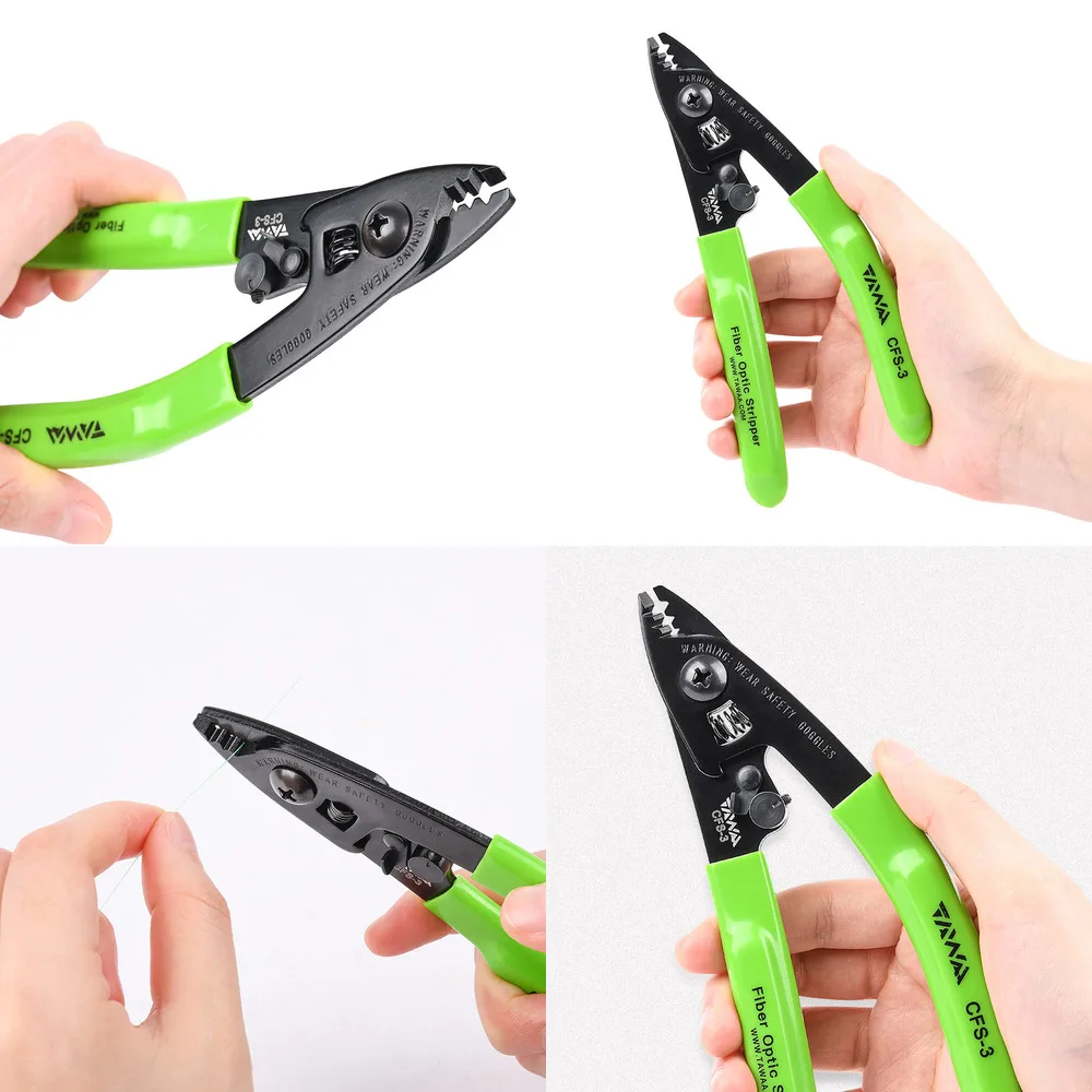 Инструмент для зачистки оптоволокна 5 шт. CFS-3 дюйма 3 отверстия подходит снятия