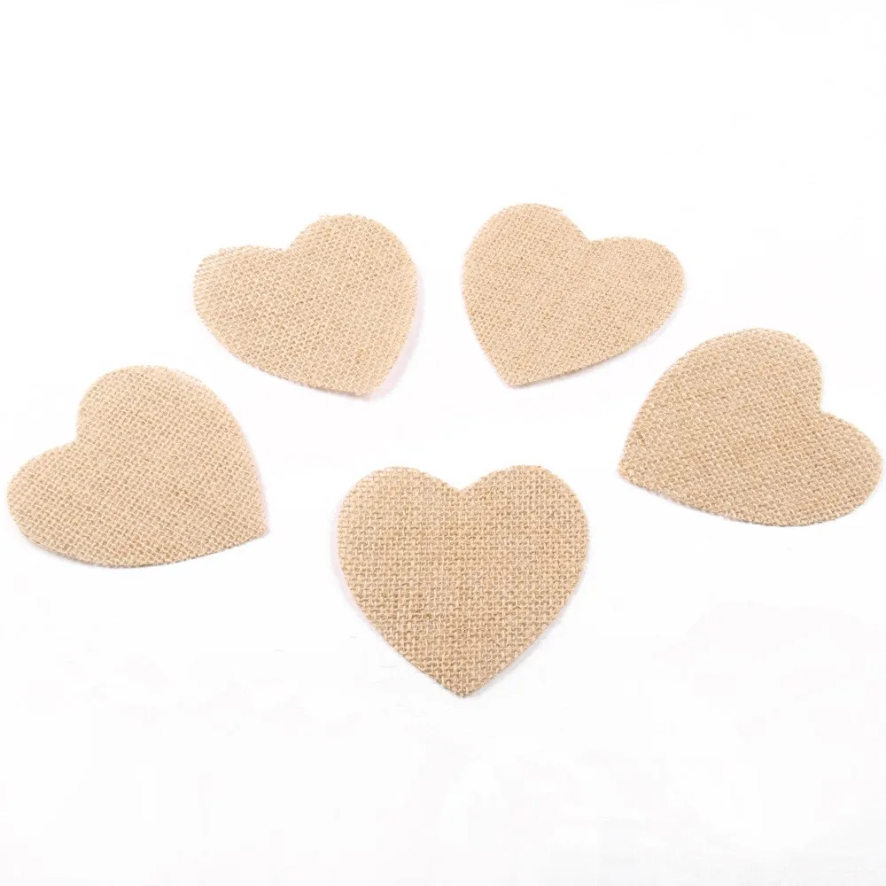 10 шт./компл. ремесло ретро любовь Слива круглый пятизвездный кусок DIY льняной