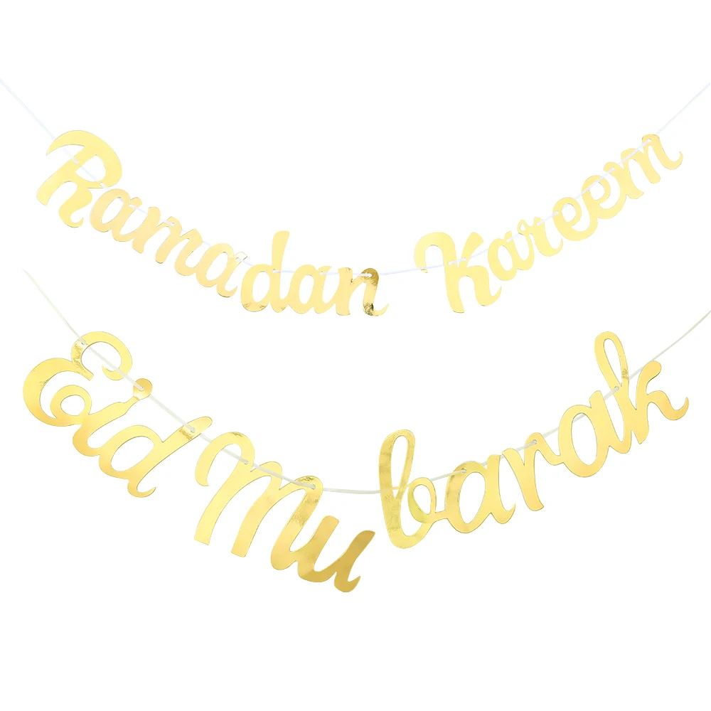 3 м/компл.. Eid Мубарак Рамадан баннер флаги Happy исламский новогодний декор