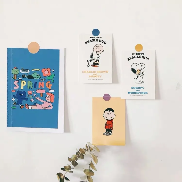 8 шт. Ins Peanuts изгой карта собаки милый мультфильм доска для сообщений доска для фото дисплей доска украшение стены визитная карточка дисплей