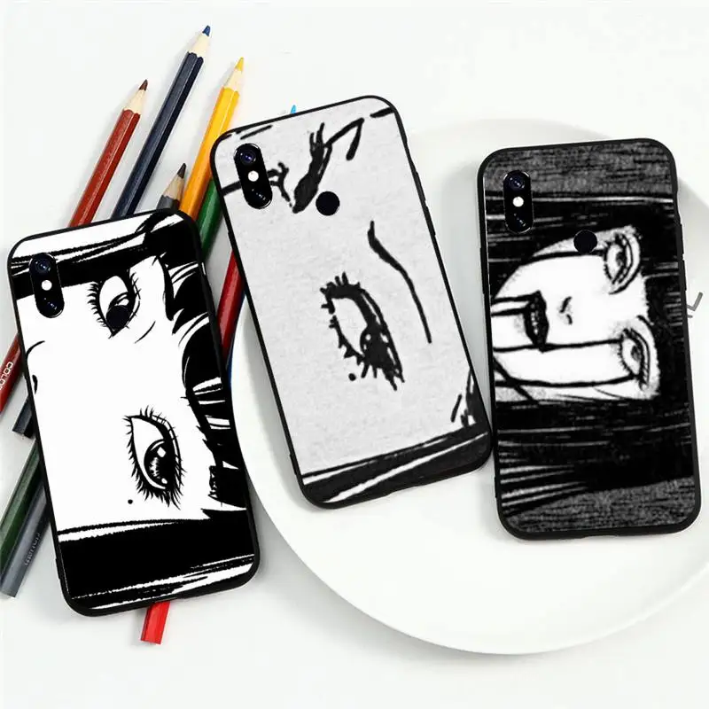 

Junji Ito Horror Comics Phone Case For Xiaomi Redmi note 7 8 9 t max3 s 10 pro lite funda shell cover coque