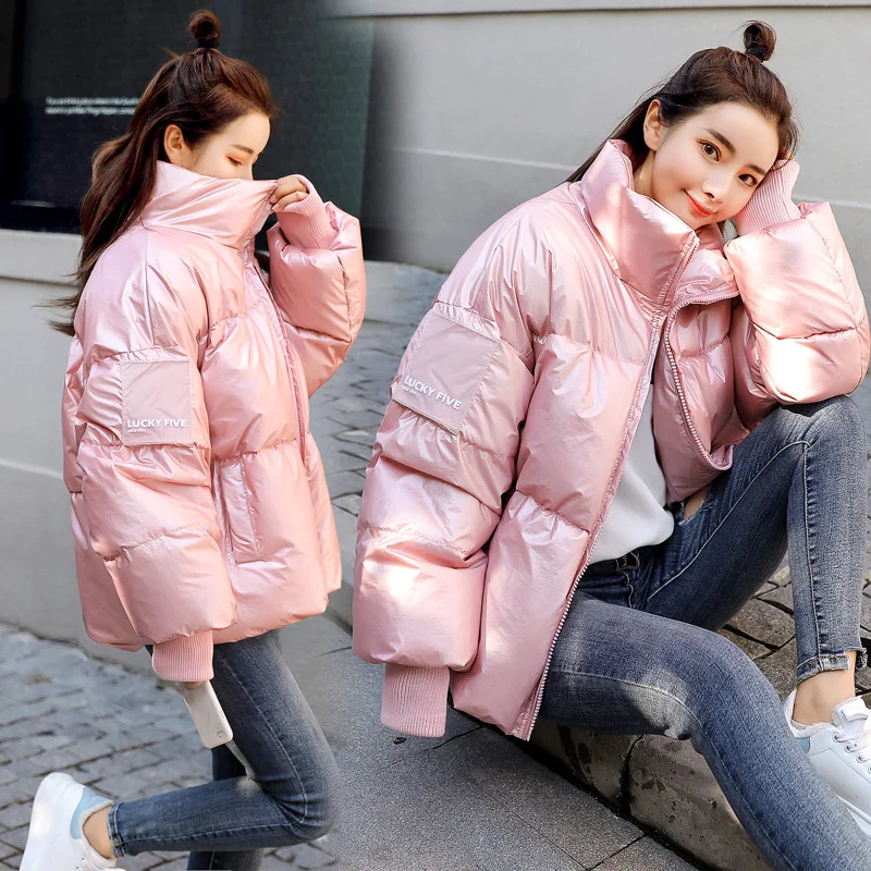 Новинка 2019 женская зимняя свободная и удобная куртка теплая короткая хлопковая