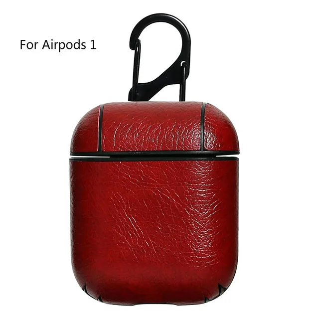 For only Airpods 1 Чехол для наушников для Airpods чехол s Apple Airpod 1 Airpod 2 Чехол кожаный чехол для наушников s Airpods кожаный чехол для ключей аксессуары - Цвет: For only Airpods 1