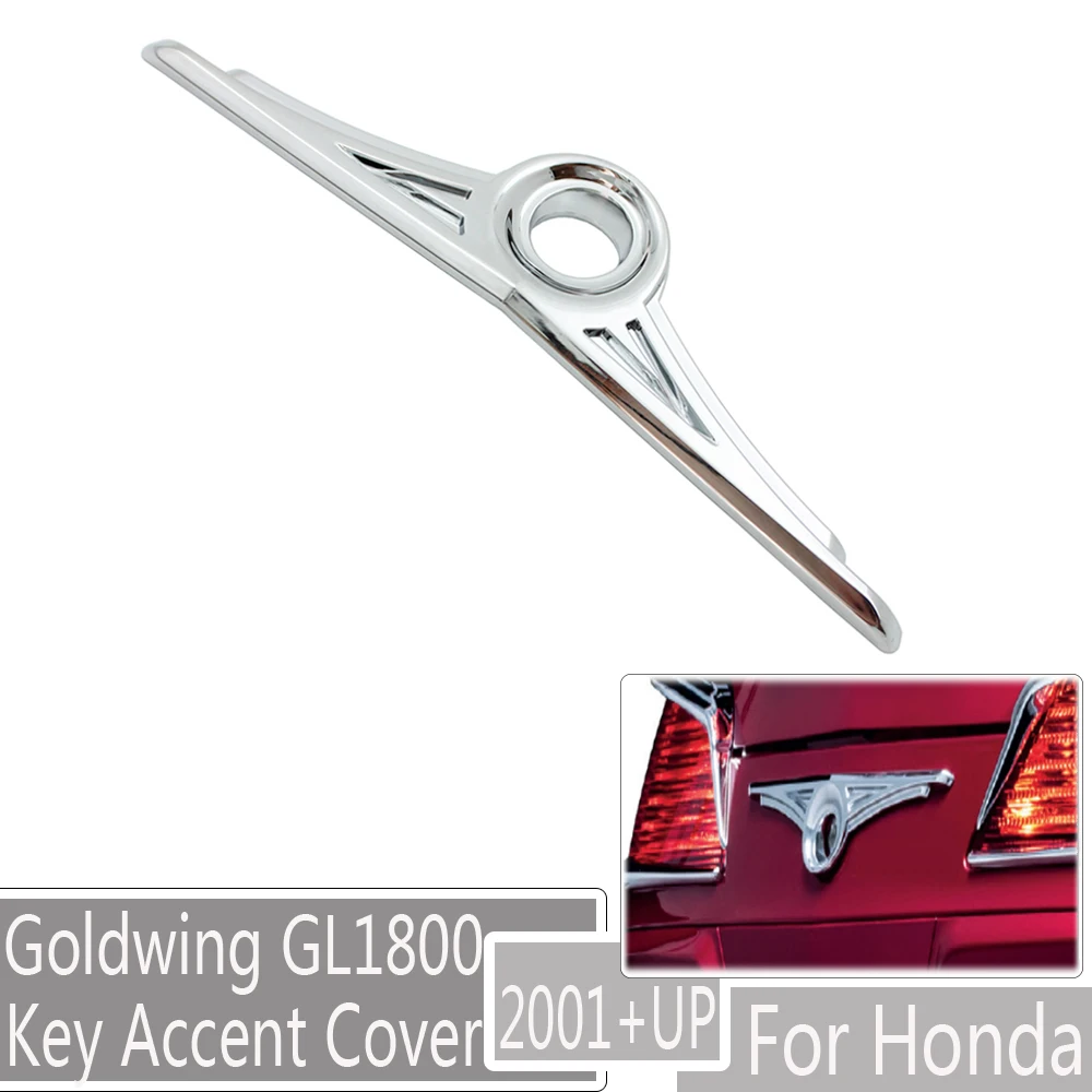 

ABS Plastic Chrome Motorcycle Trunk Key Accent Cover For Honda Goldwing GL1800 2002-2013 2012 2011 2010 2009 2008 2007 2006 2005