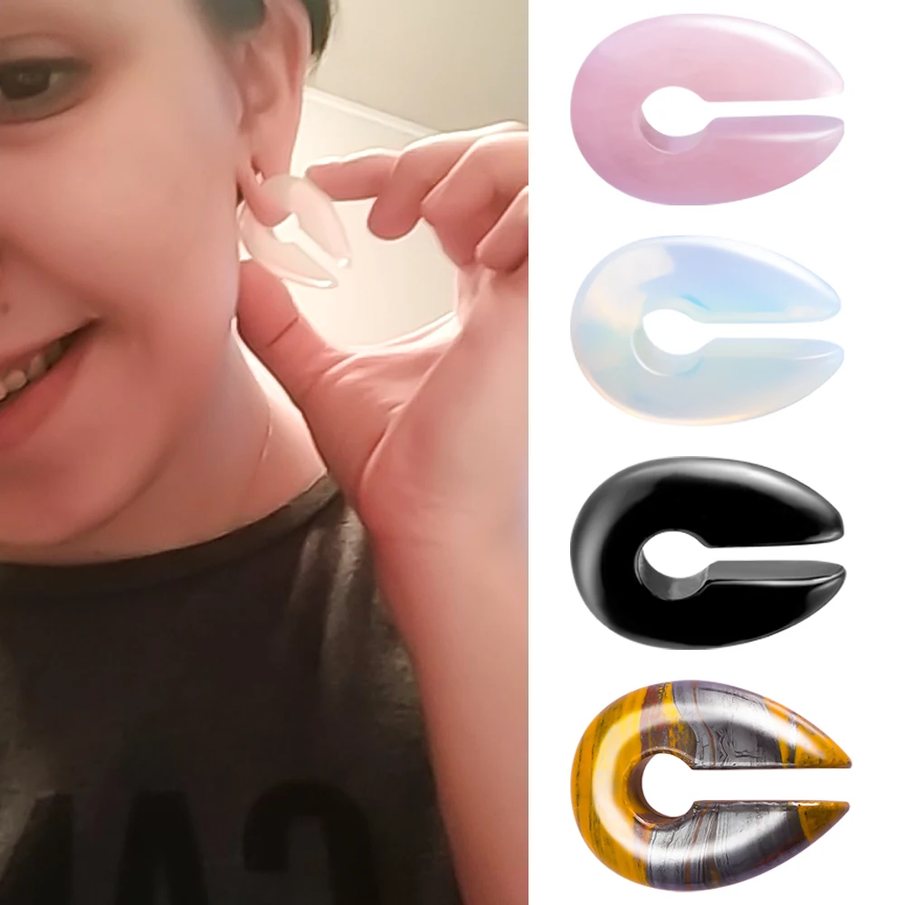 1 шт. Замочная скважина Форма уха весов из природного камня ухо тяжелый бас