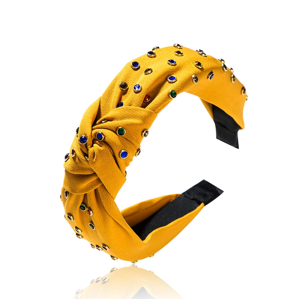 AINAMEISI богемные головные уборы однотонные мягкие бархатные широкие повязки для