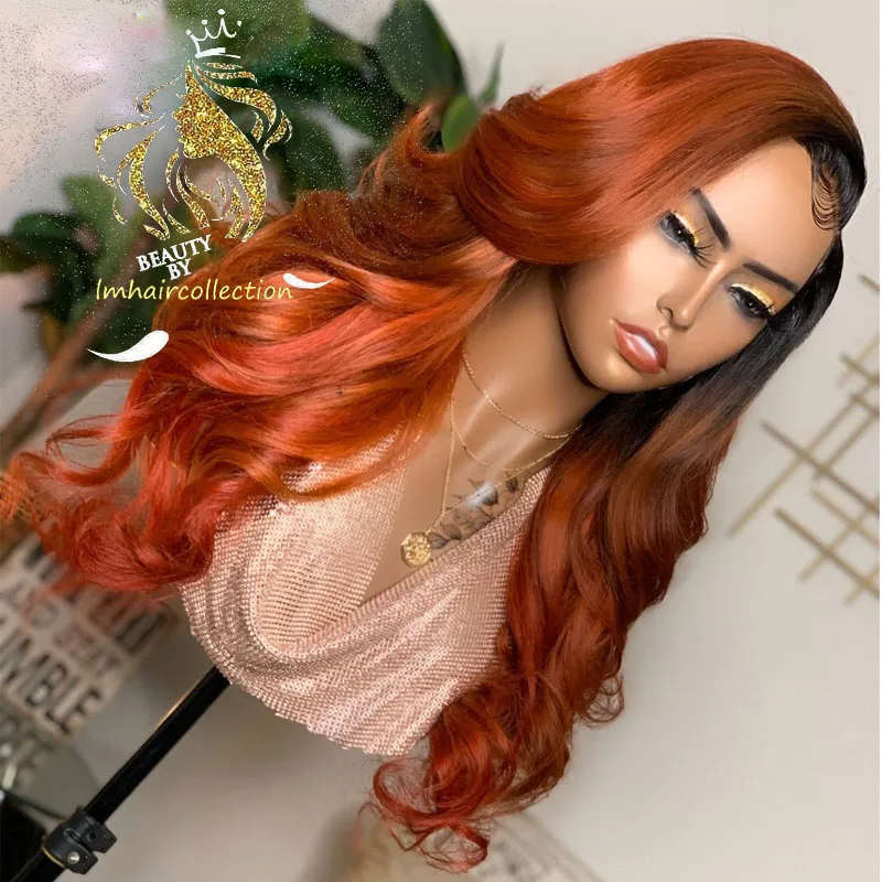 Выделите Цветной коричневый Синтетические волосы на кружеве человеческие