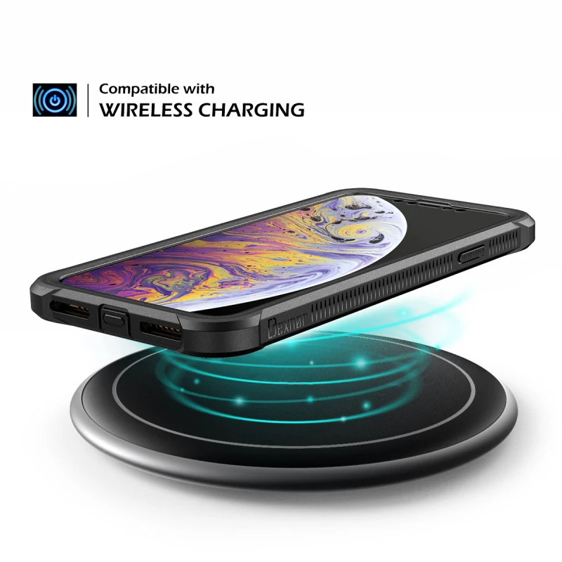 Жесткий чехол 2 в 1 для iphone 11 pro Max с защитной пленкой полностью защищающий 360