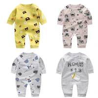 2021 infant onesies spring autumn new romper long sleeved cotton rompers baby clothes cartoon jumpsuit drop shipping
