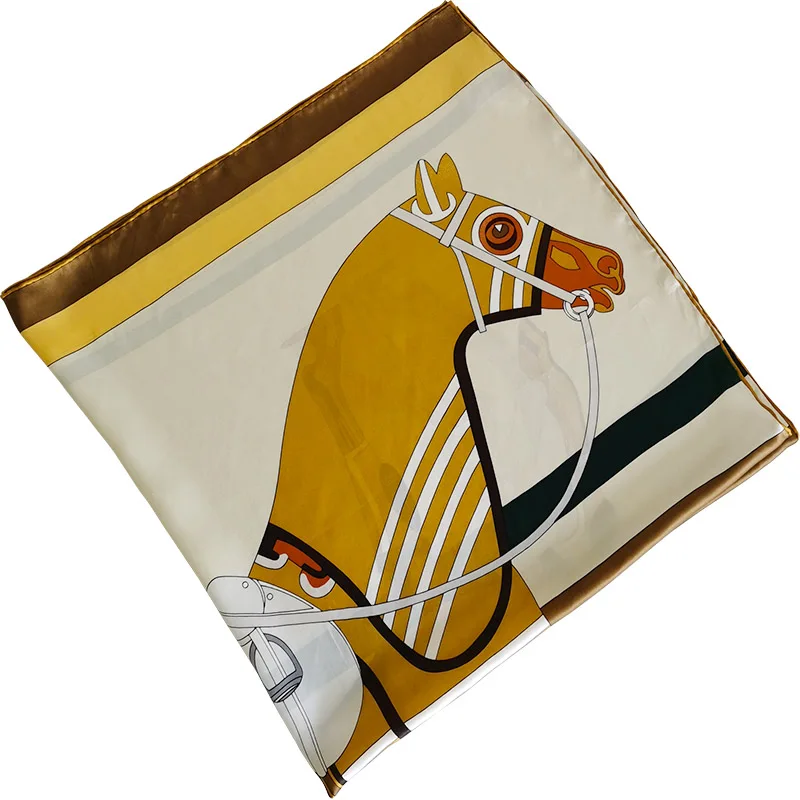 

Zhang ziyi with silk scarves silk satin towel 110 ms x110cm silk scarf