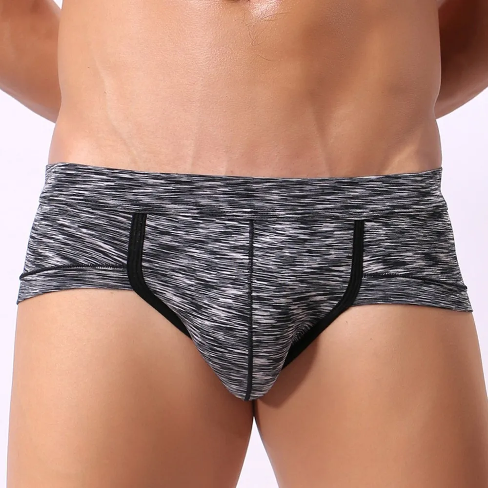 

Men's Sexy Low-rise Triangle Briefs Breathable Underwear Mans Bugle Pouch Underpants Male Panties A50
