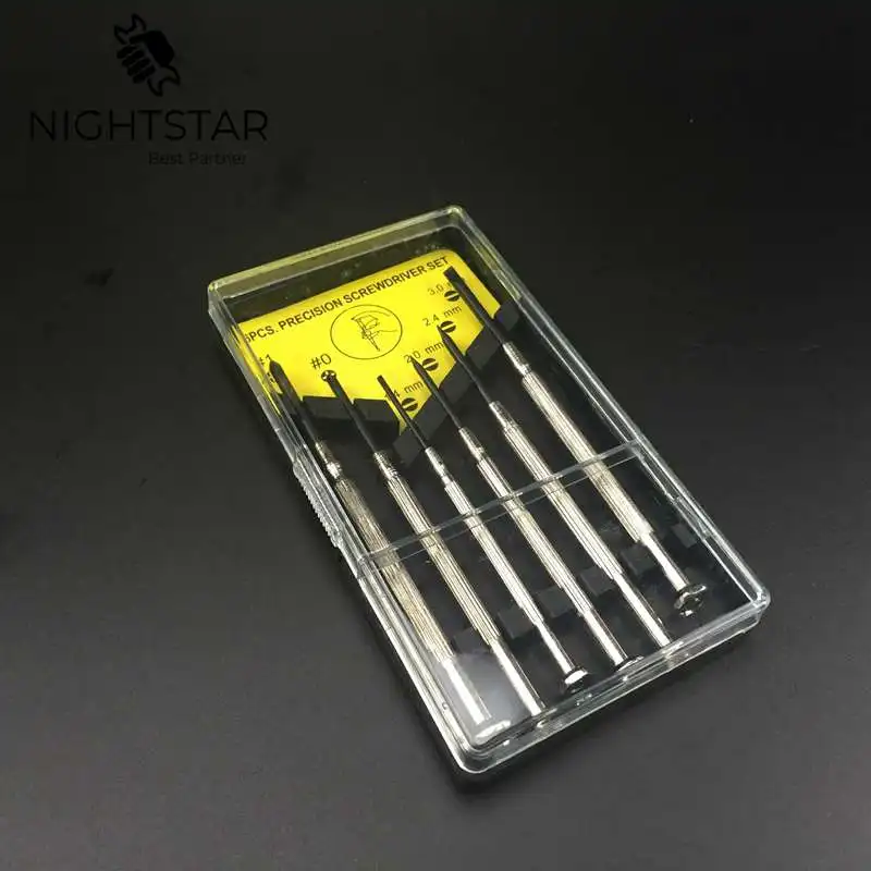 6 шт. Прецизионная отвертка микро ювелиры мини часовые инструменты для часов