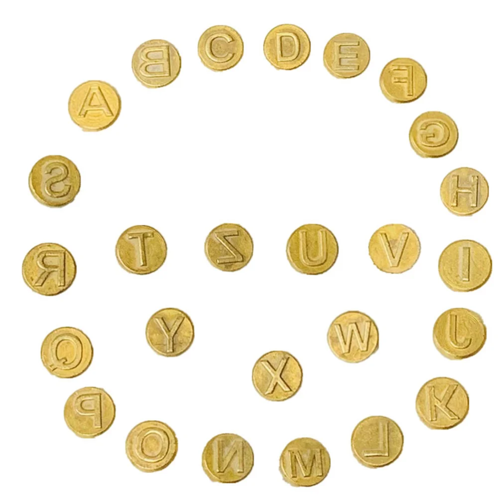 

1 Set Wood Burning Pen Tips 26 Letters Soldering Iron Working Burner Tip for DIY Pyrography Woodworking Carving