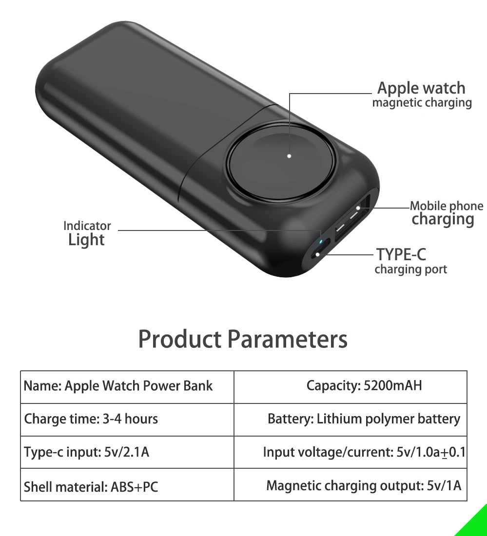 watch wireless charging for apple watch 7 se 5 4 3 2 1 with usb port charger for iphone x 8 xiaomi huawei free global shipping