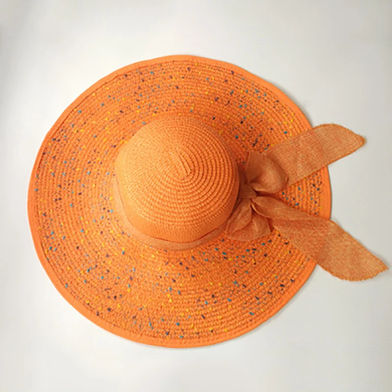 

QJHH 2021 Sun Visor Hat Ladies Summer Foldable Sunscreen Summer Outdoor UV Protection Beach Hat Big Brim Straw Hat Wholesale