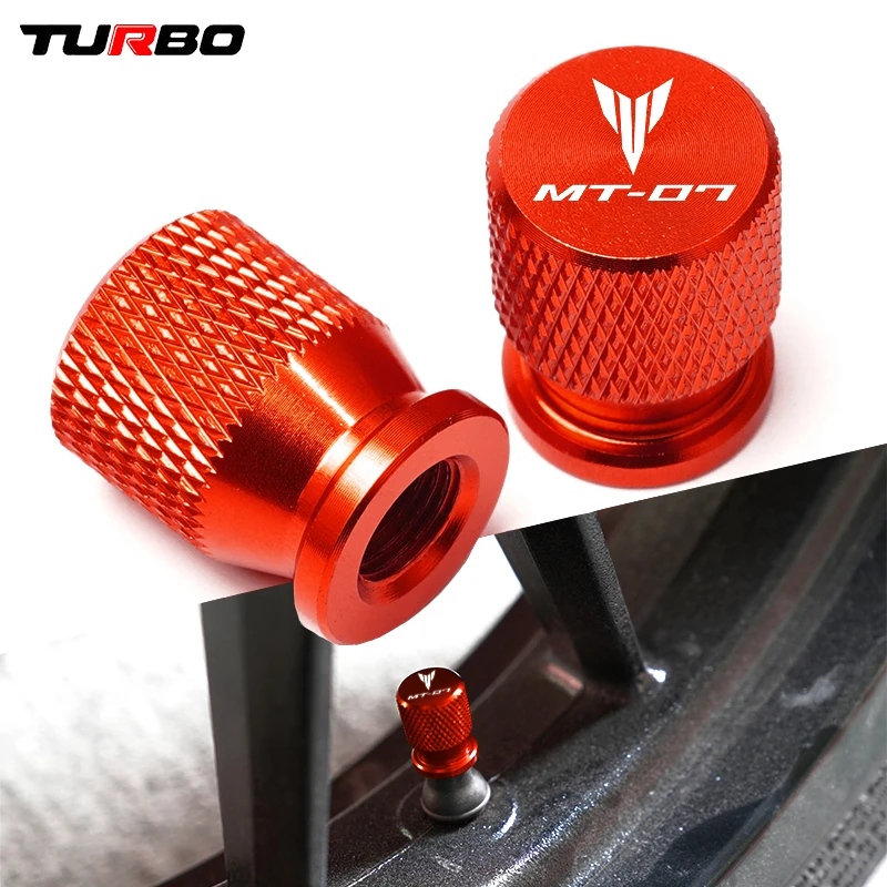 MT07 For Yamaha MT-07 2014-2020 2019 2018 2017 2016 2015 CNC Aluminum Tire Valve Air Port Cover Stem Caps Motorcycle Accessories |