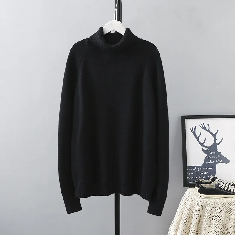 Повседневные женские свитера размера плюс Осень-зима 2019 Модные свободные
