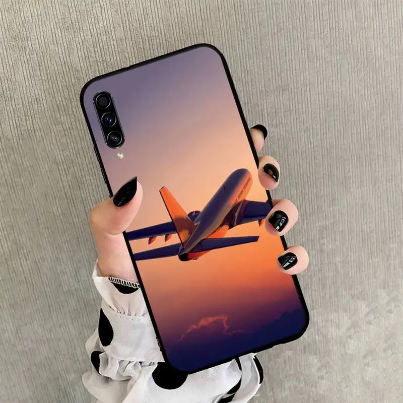 

Aircraft Phone Case black For Samsung galaxy S 21 20 10 8 A 51 71 50 21s 70 40 20 20e note 10 plus Ultra 5g fe