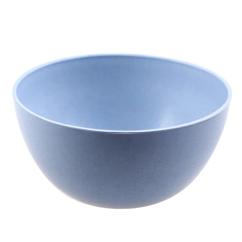 Wheat straw round solid color health green rice bowl household Japanese hot children's tableware | Дом и сад