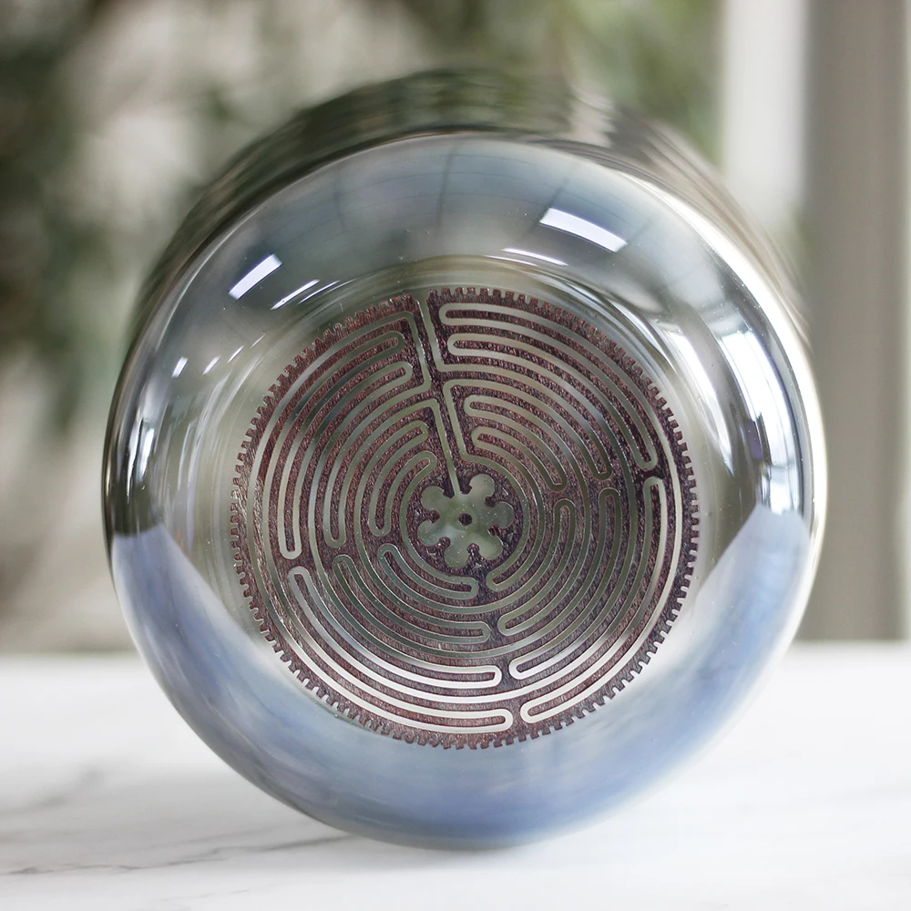 Покрытие из титана для музыкальной нотки около 7 25 &quotцвет поющей чаши со стразами