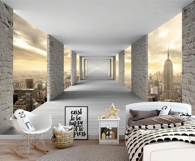 Настенные 3D обои на заказ для спальни фоновая фотография настенные Стикеры