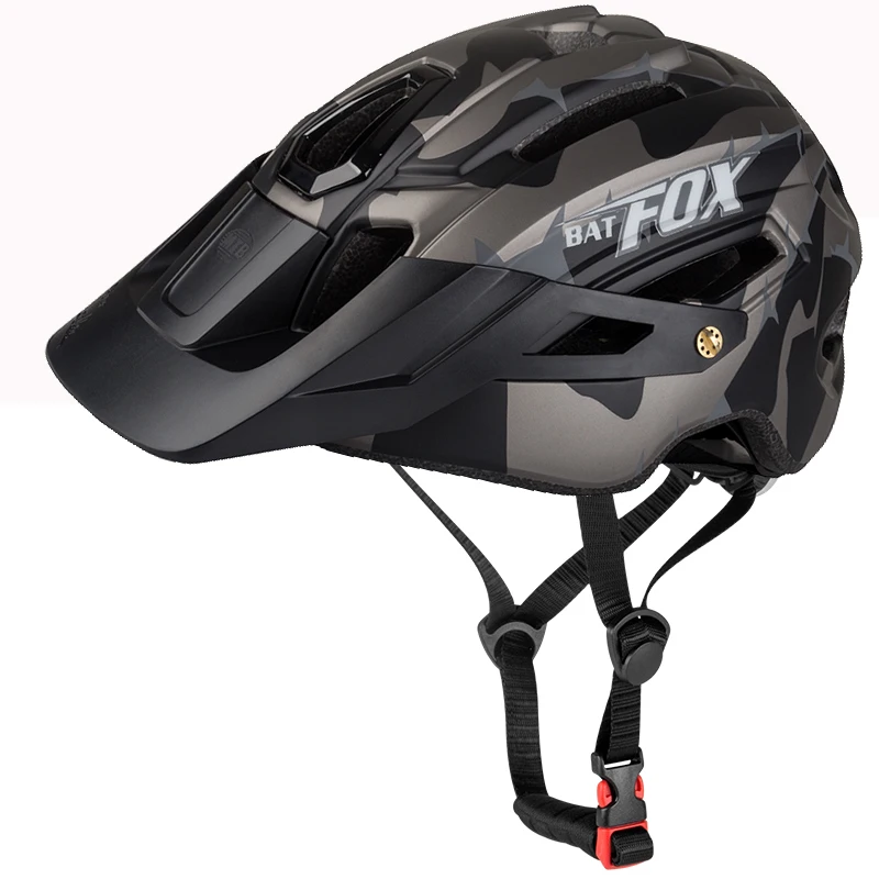 BATFOX для мужчин и женщин велосипедный шлем TRAIL XC велосипедный шлем In-mold MTB велосипедные шлемы дорожный горный+ защитный колпачок светильник велосипедный шлем