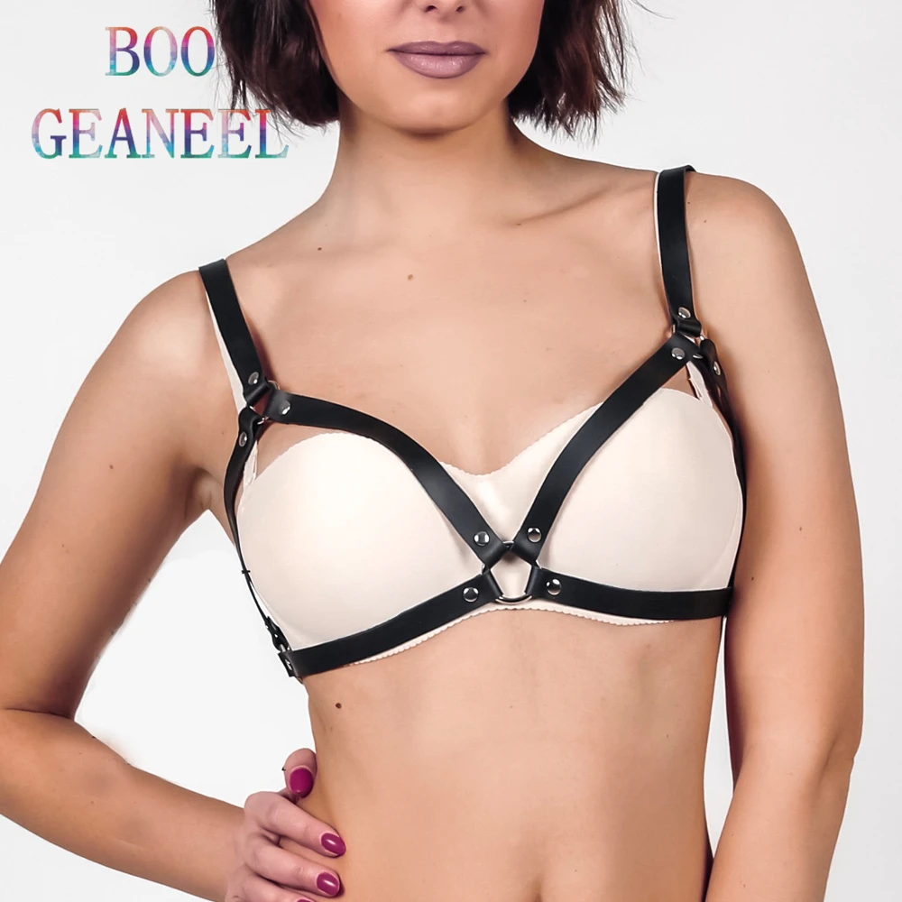 Boogeaneel Портупея из искусственной кожи нижнее белье готическое Нижнее Пояс для