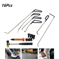 new 16pcs automotive paintless dent repair removal tools puller kits hail repair tools hooks rods wedge pump tap down pen