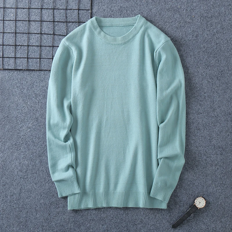 

Soft Loose Knitted Cashmere Sweaters Men 2021 New Winter Loose Solid Female Pullovers Warm Basic Knitwear Jumper
