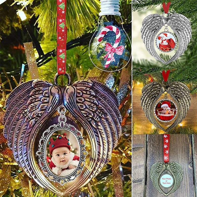 

5 шт., d-подвески в форме крыла ангела, украшения для рождественской елки, подвеска в форме сердца, высококачественный прочный изысканный домашний декор
