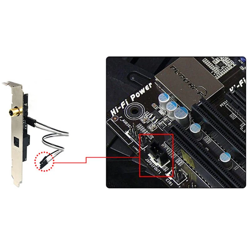 Кронштейн для оптического и RCA кабеля SPDIF материнской платы Asus Msi Gigabyte | Компьютеры