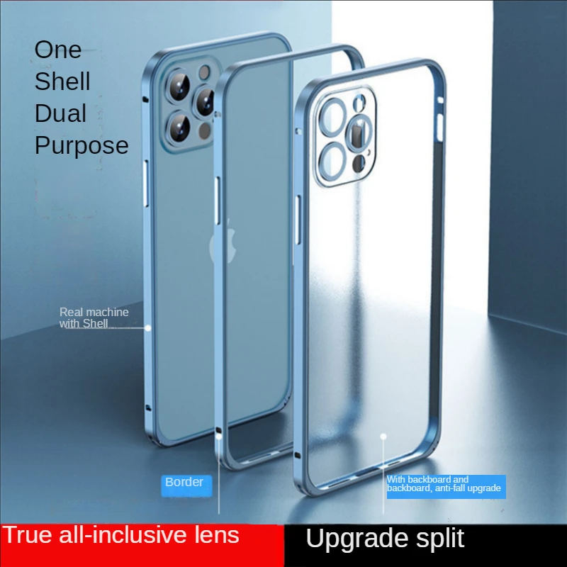 

Новая модель подходит для IPhone13 металлическая рамка Apple 12PRO матовая прозрачная пленка для объектива Защитная крышка с застежкой гиппокампа