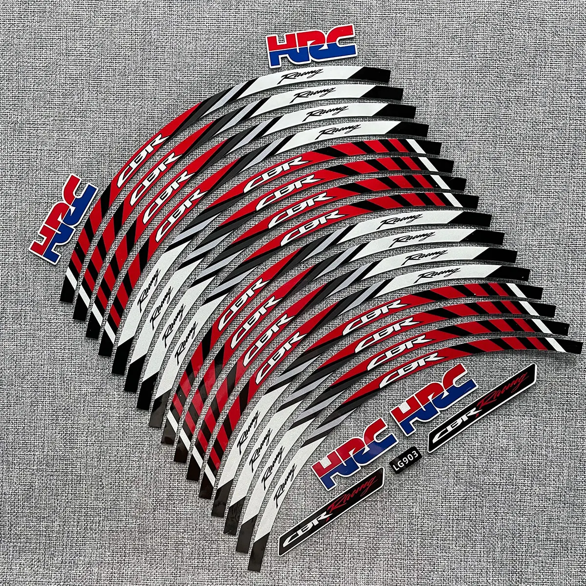 16 полосок 17 дюймов наклейки на колеса мотоцикла светоотражающая лента для обода