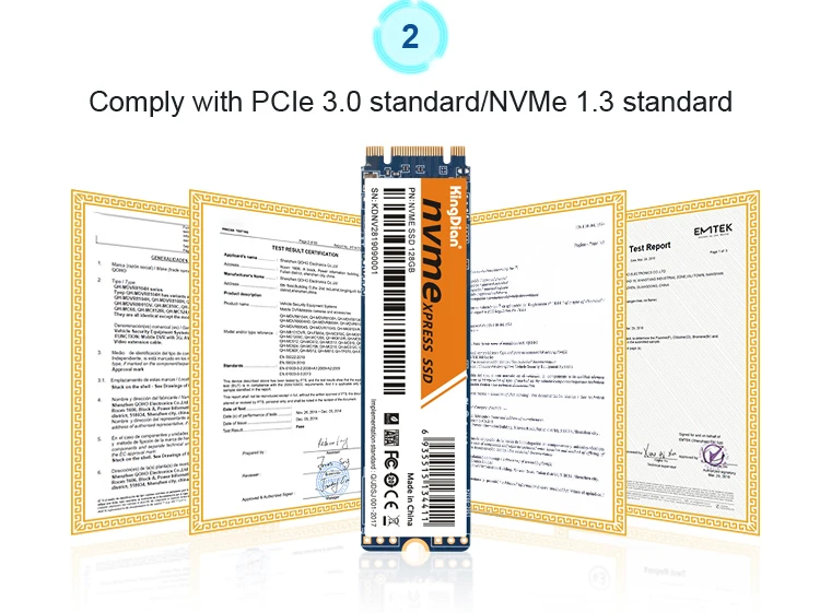 KingDian M.2 ssd PCIe NVME 128 ГБ 256 ГБ 512 Гб Твердотельный накопитель 2280 внутренний жесткий диск hdd для ноутбука MSI Asrock