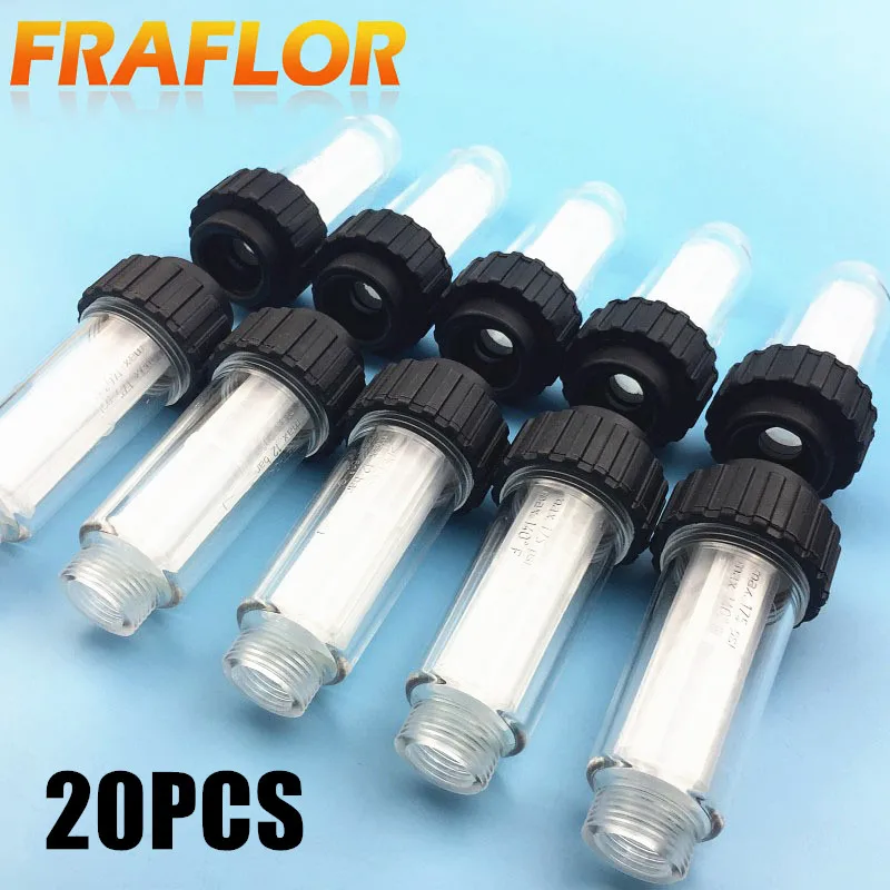 20pcs Filters 20 шт./лот Впускной Фильтр G 3/" фитинг Средний совместимый для Karcher K2 K3 K4 K5 K6 K7 серии nnilfisk Lavor мойки высокого давления - Цвет: 20pcs Filters