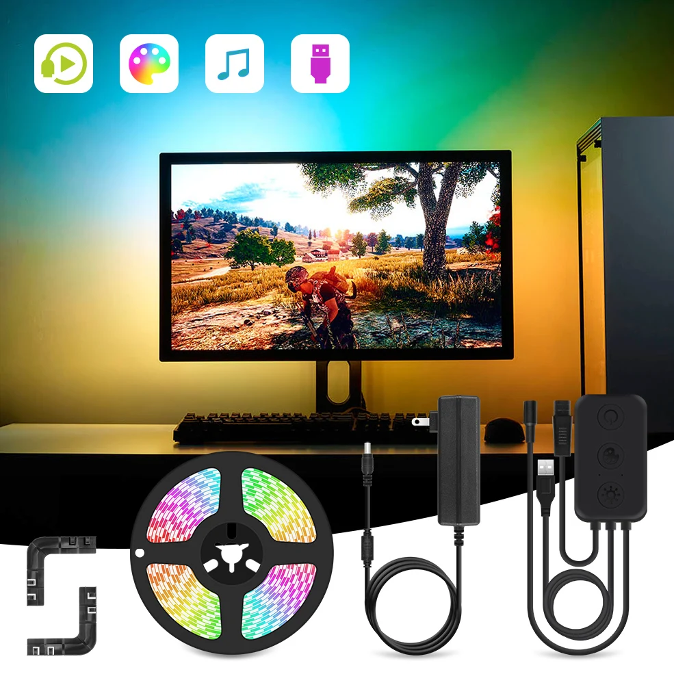 Светодиодная лента для подсветильник Ки ПК киберспорта 17-49 дюймов |