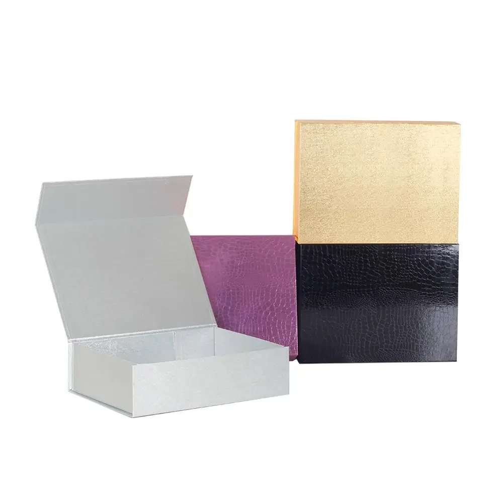 

Hair Wigs Box Gift Box 10Pcs/Lot Plain Paperboard Folding Rigid Box Magnetic Closure Available Packaging Box