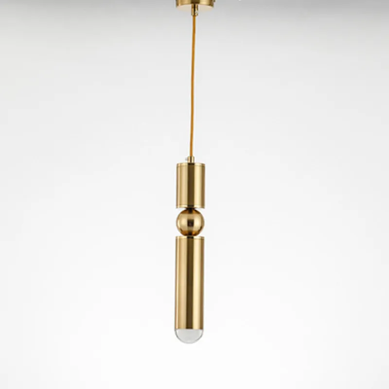 Bar ktv bar chandelier modern minimalist bed metal bullet single head lamp desk cashier Long tube | Лампы и освещение