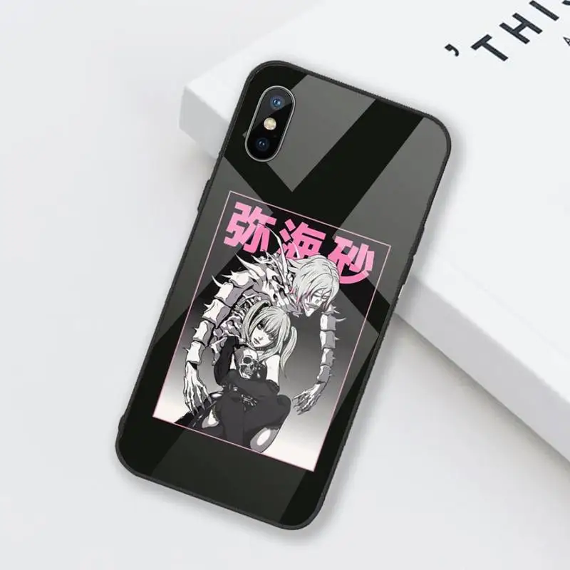 

Anime Manga Death Note Ryuk Phone Case Tempered glass For iphone 6 6S 7 8 plus X XS XR 11 12 mini PRO MAX