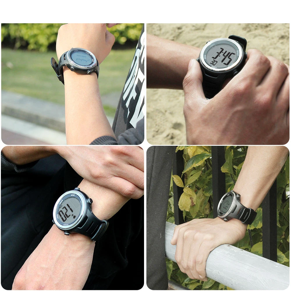 

Waterproof Heart Rate Monitor Digital Watch Alarm Stopwatch Men Women Outdoor Running Sports Watches with Chest Strap
