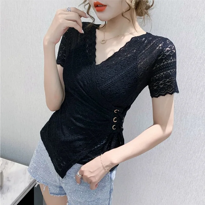 

Fashion Women Tops T-shirts silver Female 2019 Summer