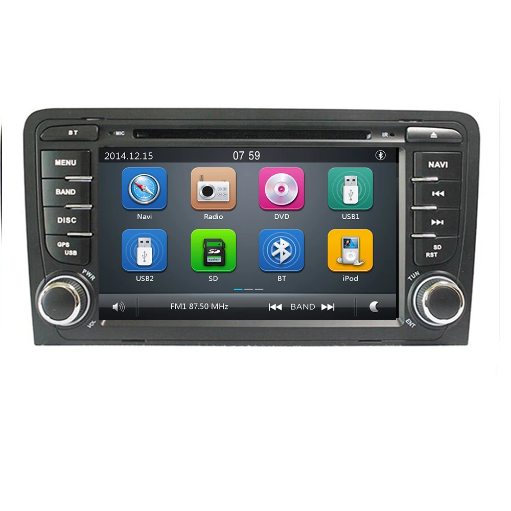IPS 7 &quotавтомобильный DVD GPS для Audi A3 8P 2003-2012 S3 2006-2012 RS3 Sportback 2011 мультимедийный плеер