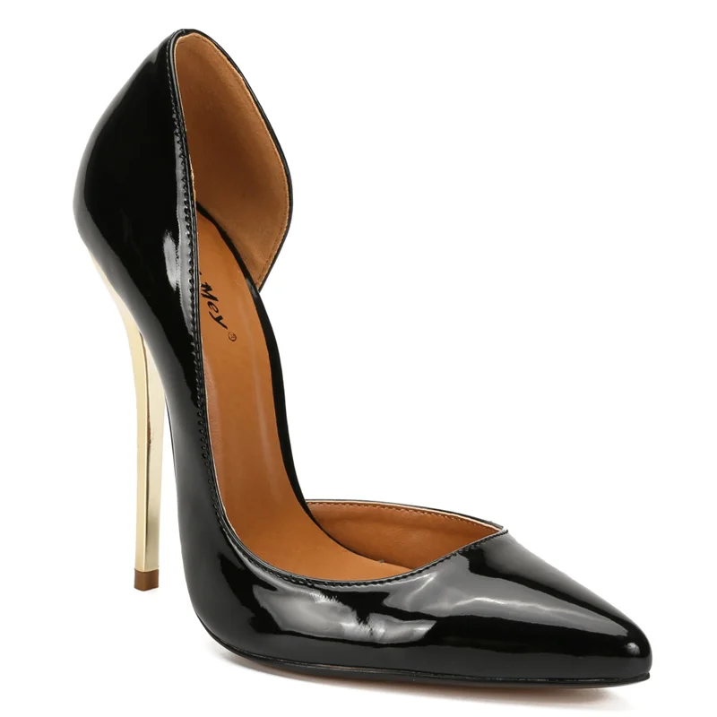 Hey Si Mey/женские туфли на высоком каблуке 13 см туфли-лодочки D'Orsay с острым носком красные, черные туфли-лодочки женские свадебные туфли от AliExpress RU&CIS NEW
