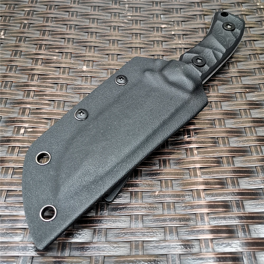 8cr18 Черный G10 ручной тактический прямой нож острый охотничий + K рукав для
