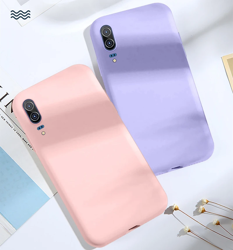 Мягкий жидкий силиконовый чехол для Huawei P30 P20 Pro Mate 9 10 20 30 Lite Honor 9X 20S V30 P Smart яркие