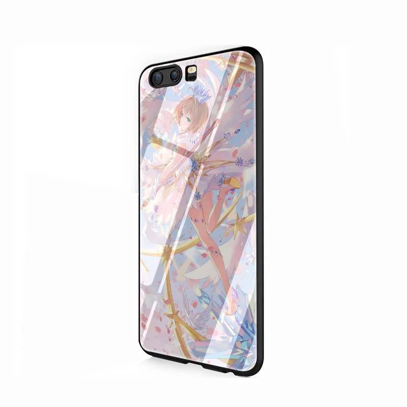 G11 EWAU карта Captor Sakura закаленное стекло телефон чехол для Huawei P10 P20 P30 mate 20 Lite pro P Smart Y6 Y9 Honor 8X9 10 - Цвет: G11