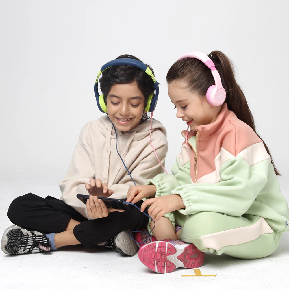 Ausdom детские наушники высокого качества музыкальные 85db безопасные для детей