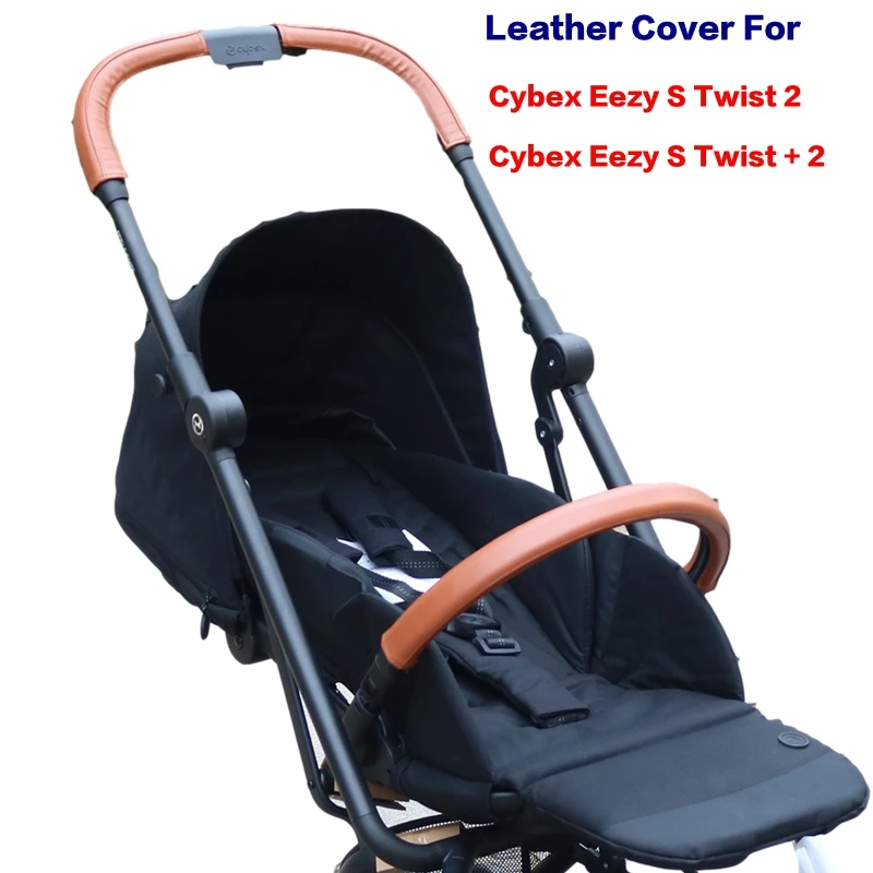 Фото Чехол-подлокотник из искусственной кожи для Cybex Eezy S Twist 2 / Eezy S Twist + 2, чехол для коляски, аксессуары для коляски №1